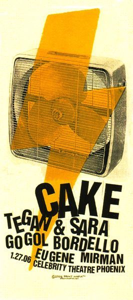 Concert Flyer: Cake - The Cake Unlimited Sunshine Tour 2006